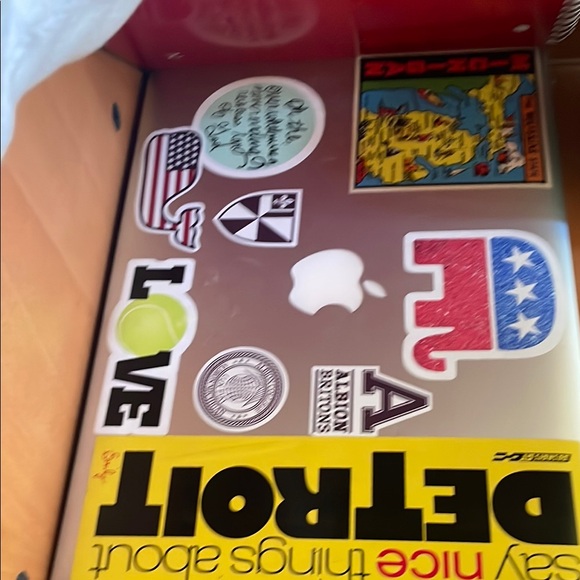 Sticker Decorated Laptop Cover